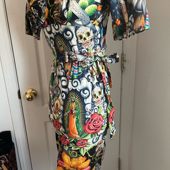 New Vanity Project by Limb 50s style 3/4 sleeve wiggle dress Alexander Henry 4 - Picture 5 of 8